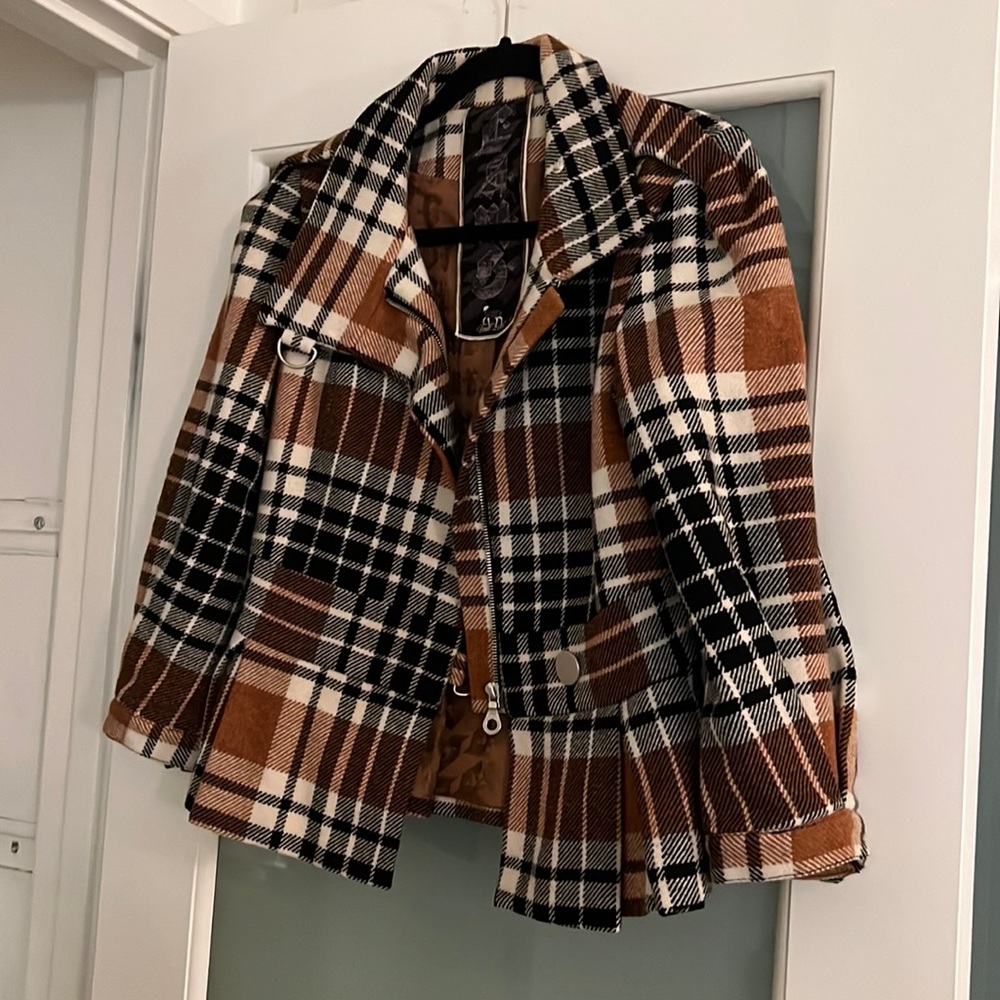 LAMB plaid jacket size 6